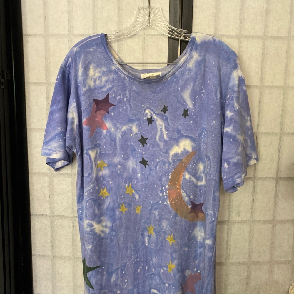 Sloop Jones Signed Dress 1 SZ Resort Wear Beachy Vacation Artsy Bohemian Midi - Picture 6 of 16